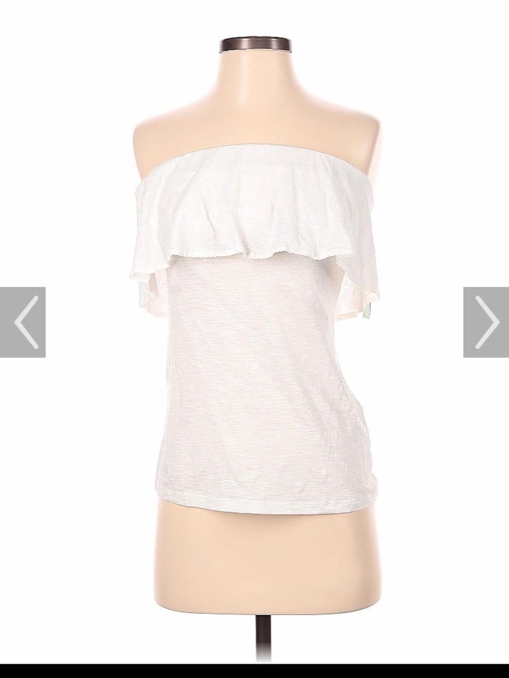 Lilly Pulitzer White Off-Shoulder Ruffle Camisole